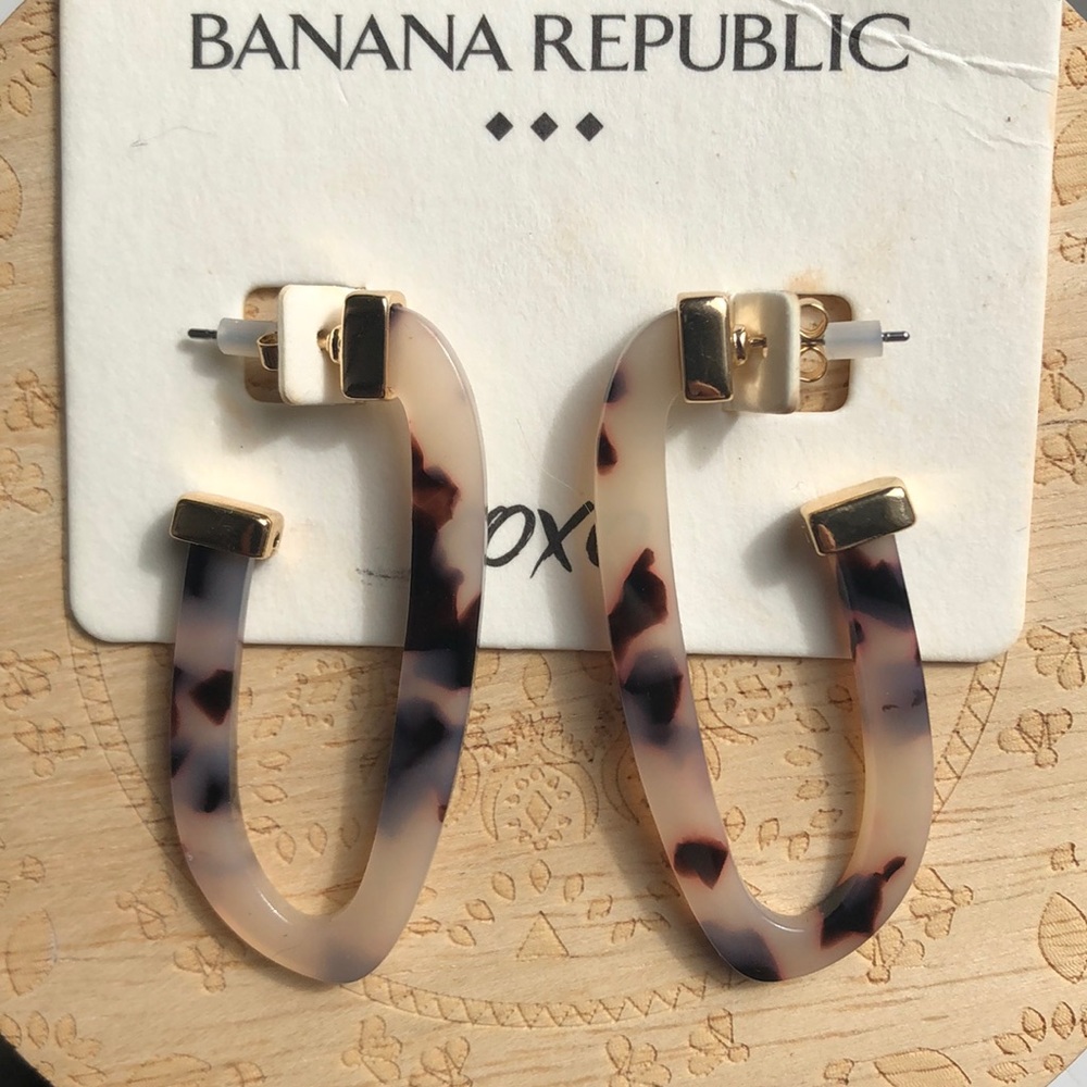 Large Animal Resin Hoop Earrings